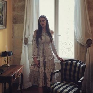 Needle & Thread Victorian midi  dress